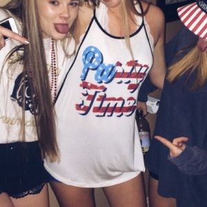 American flag “Party Time” Tank Top/Dress